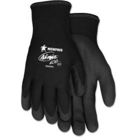 Mcr Safety MCR Safety N9690L Ninja Ice Gloves, Arcylic Terry Inner, Black, Large, 1 Pair N9690L
